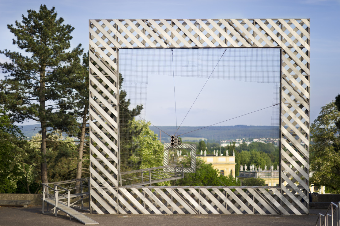 documenta Kunstwerk Landschaft im Rahmen - documenta work of art Landscape in a Slide.jpg