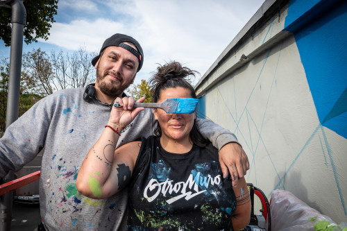 Sprühen vor Begeisterung